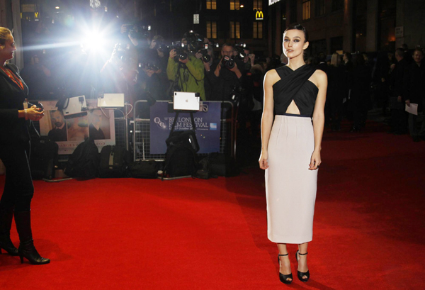 Keira Knightley at premiere of 'A Dangerous Method'