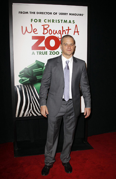 'We Bought a Zoo' premieres in NY