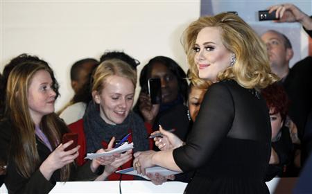 Adele adds to awards haul at BRITs