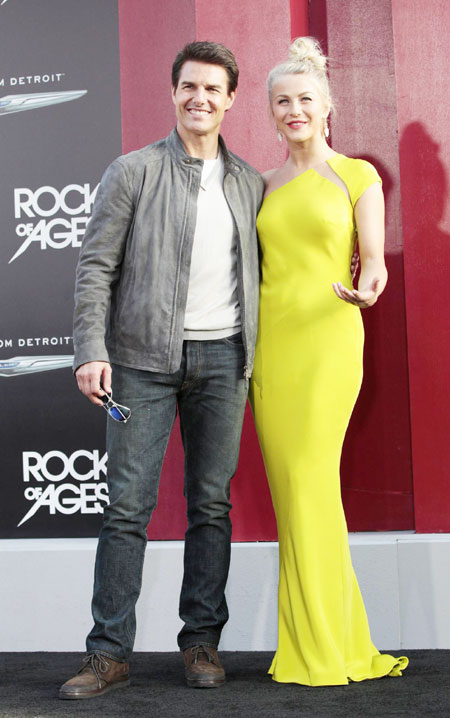 Tom Cruise, Zeta-Jones attend 'Rock of Ages' premiere