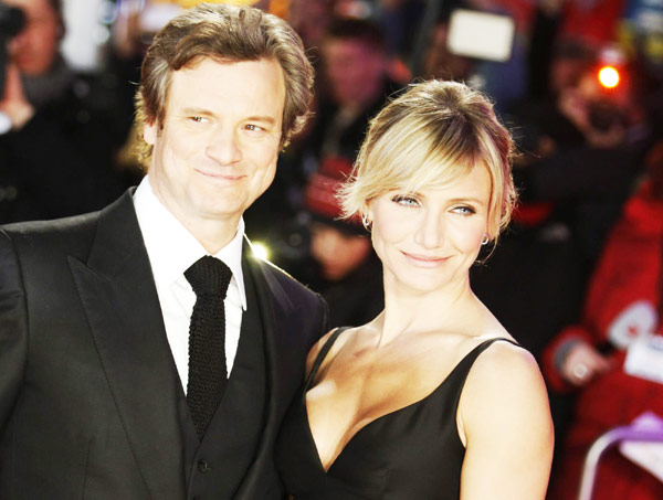 Cameron Diaz, Colin Firth attend 'Gambit' premiere