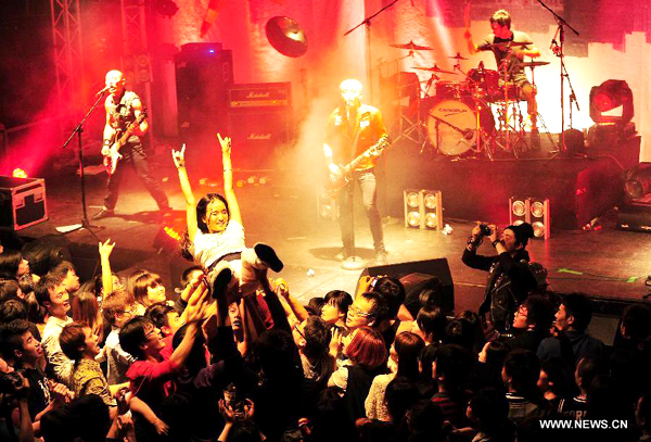 Rock band 'Brain Failure' promotes new album in Beijing
