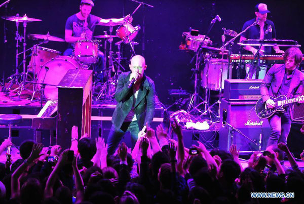 American band 'The Fray' performs in Beijing
