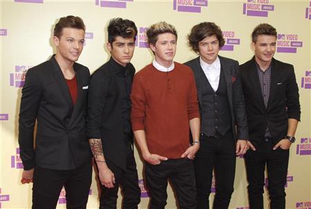 One Direction makes Billboard history, holds off Aguilera, Del Rey