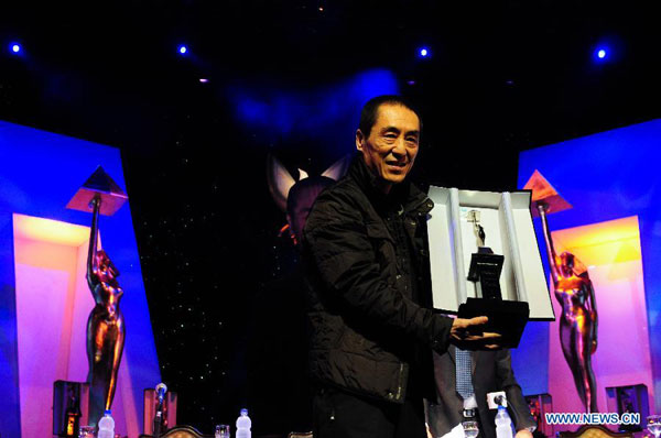 Zhang Yimou receives lifetime achievement award in Cairo