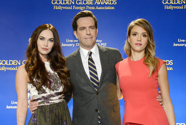 Alba attends annual Golden Globe Awards