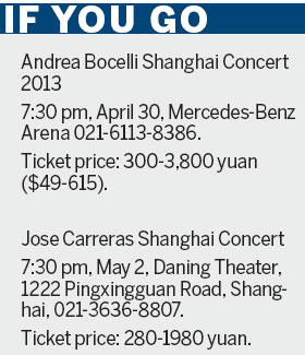 Shanghai music lovers to savor two of world's great tenors