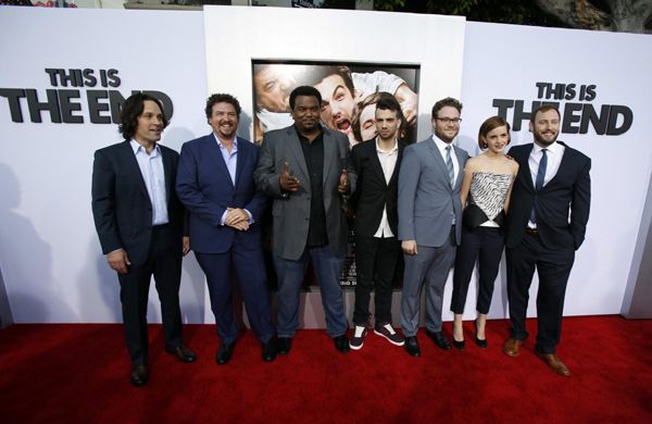 Watson attends premiere of 'This Is the End' in LA