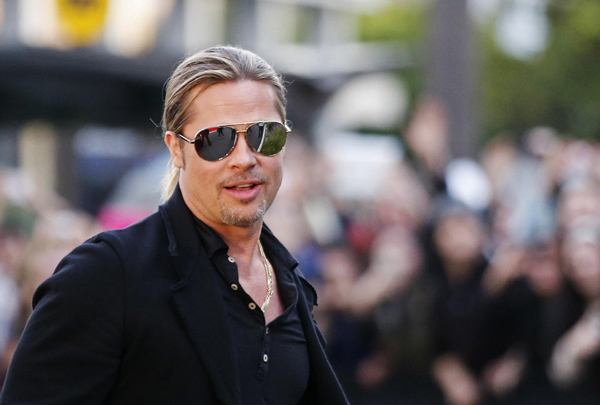 Brad Pitt promotes 'World War Z' in Sydney