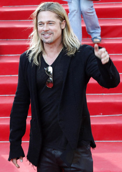 Brad Pitt attends 35th Int'l Film Festival in Moscow