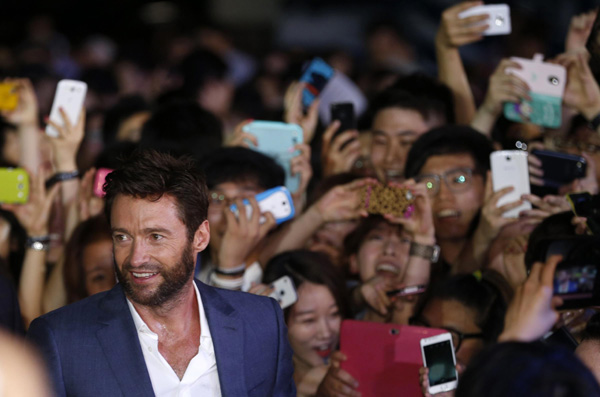 Hugh Jackman promotes 'The Wolverine' in Seoul