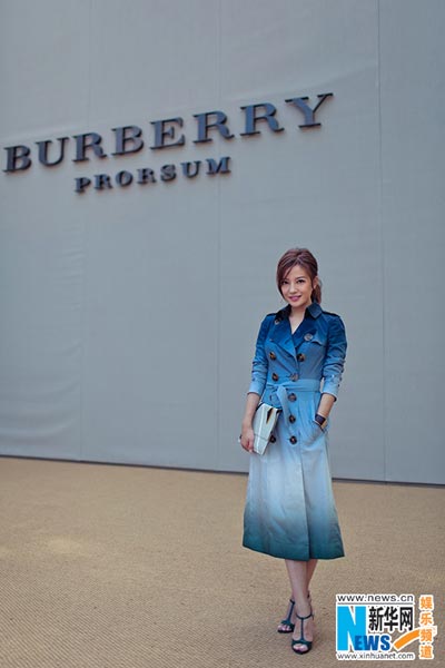 Actress Zhao Wei attends London Fashion Week