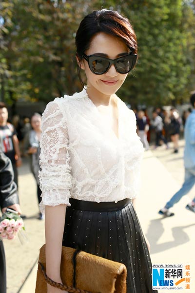 Xu Qing at 2015 S/S Valentino show