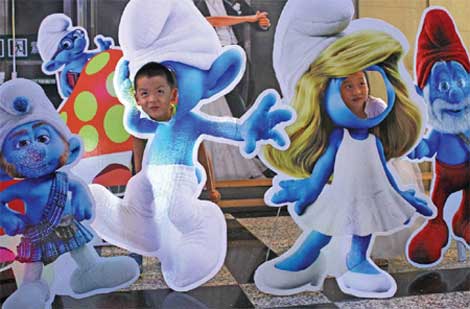 Smurfs up in China