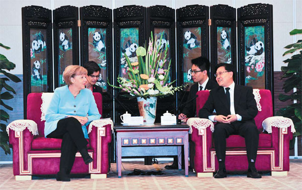 Merkel says Chengdu has vital role