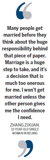 Marriage deferred for an independent life