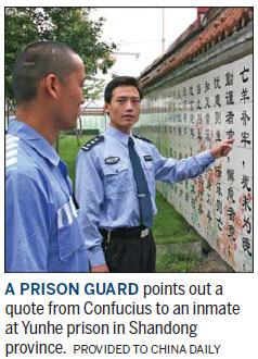 Convicts get sage advice to keep them straight