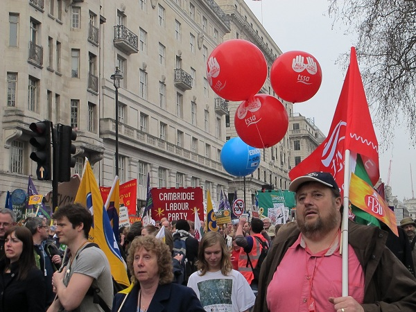 Britons join anti-cuts protest in London