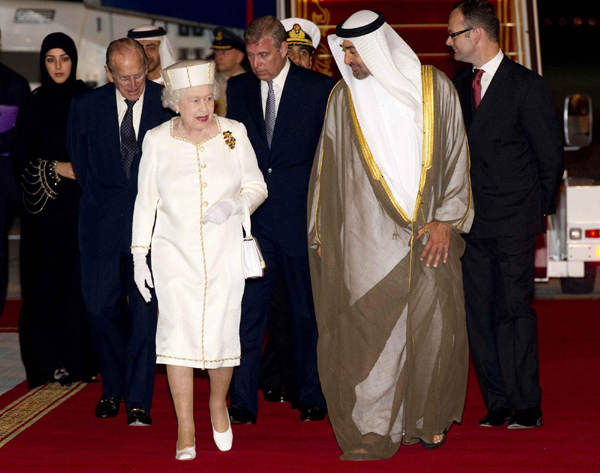 Britain's Queen Elizabeth visits UAE