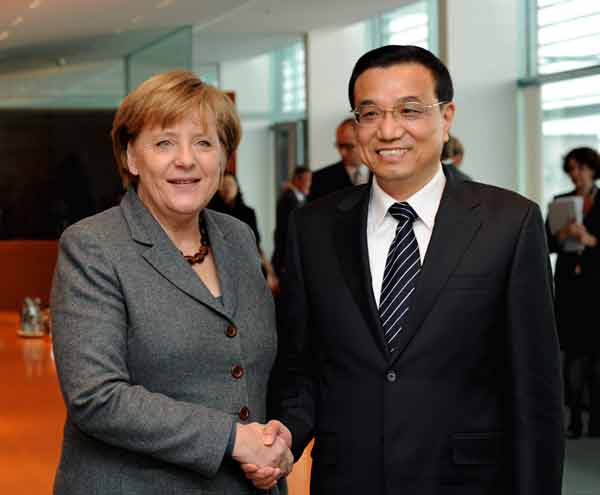 Chinese vice premier meets Merkel on ties