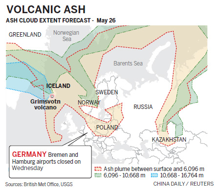 Volcanic ash delays more flights