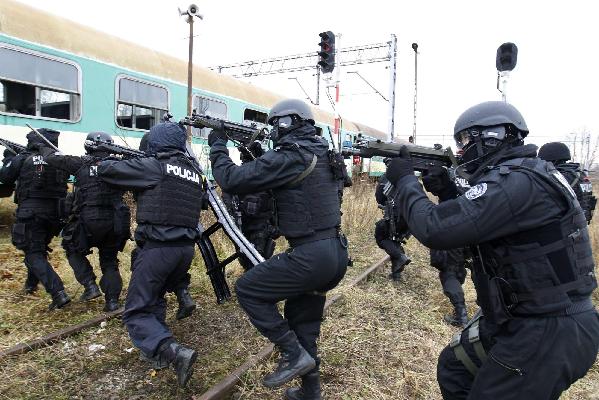 Poland trains security forces for football match