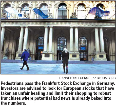 Bargain bins for European equities open