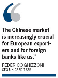 UniCredit sees corporate expansion driving its Chinese mainland growth