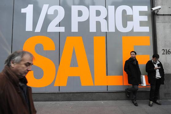Boxing day sales in London