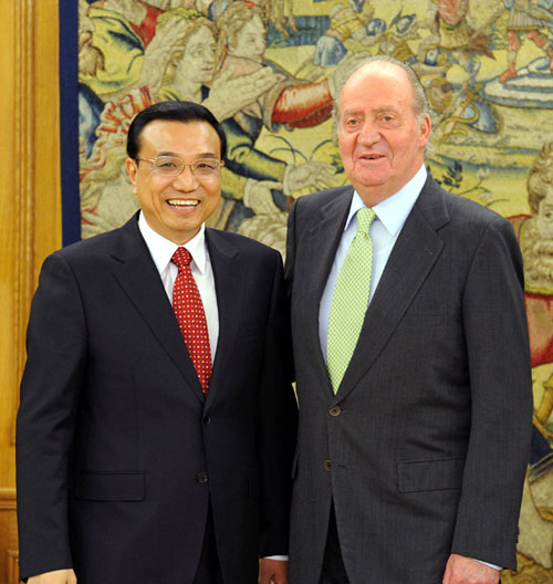 Vice premier meets Spanish king to promote ties