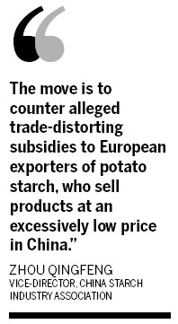 China slams EU potato starch imports