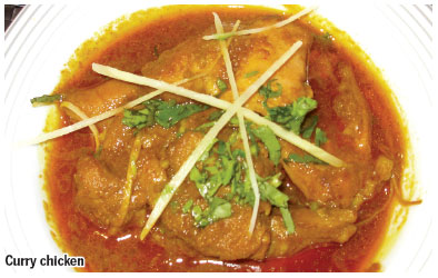 Durga's Crowne chicken curry