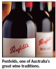 Penfolds, the big sellers for your cellars
