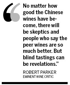Parker smells potential in China's wines