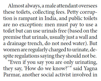 Indian women fight against toilet discrimination