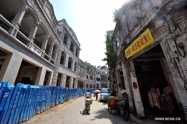 Historic street reconstructed in Hainan province