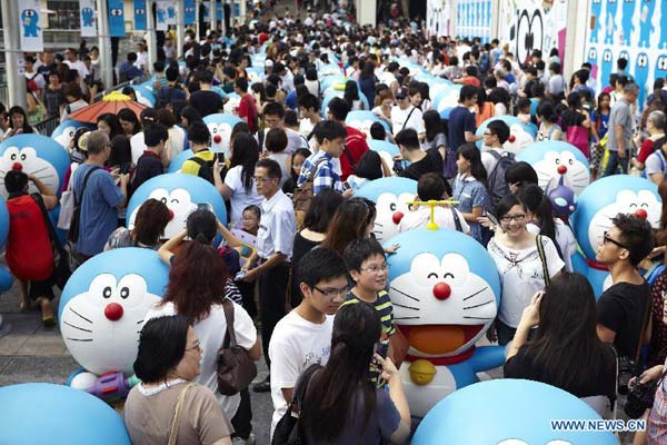 100 Doraemon models exhibited in HK
