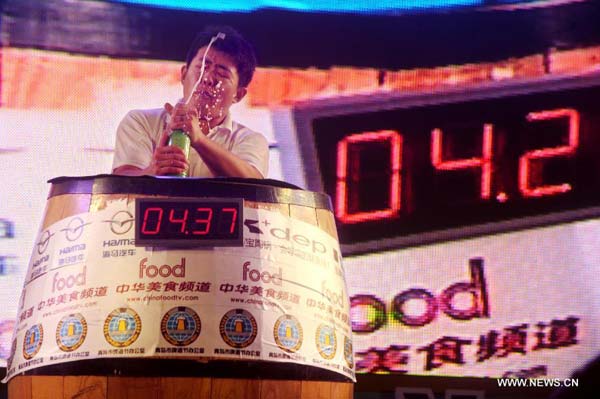 Beer drinking competition kicks off in China