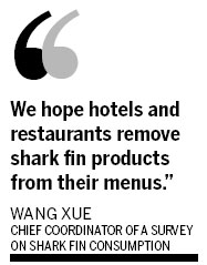 More luxury hotels take shark fin off their menu