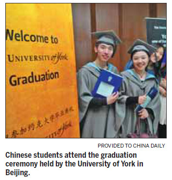 Foreign universities' graduation ceremonies in Beijing