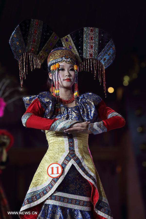 China Mongolian ethnic costume arts festival