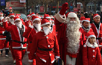Santa Claus comes to town in various forms