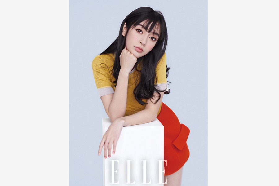 angelababy poses for elle magazine