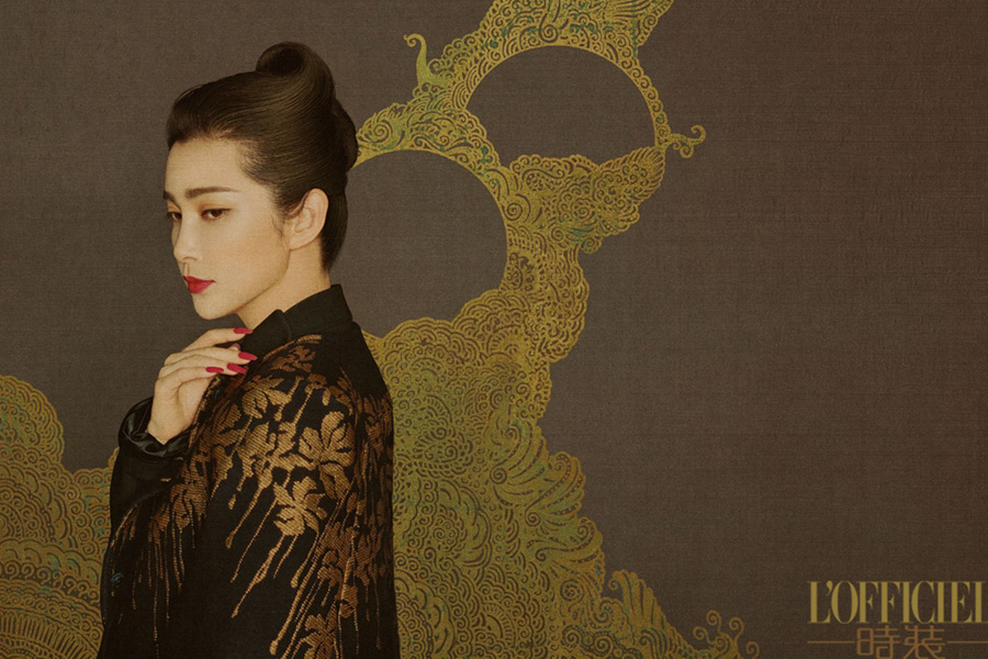 Female celebrities feature in Chinese-style fashion photos
