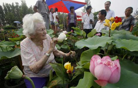 Love for China blooms in heart of American