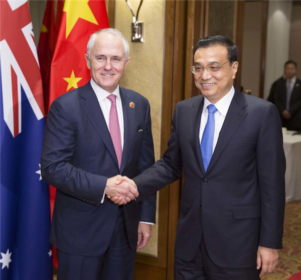 Turnball highlights China-Australia FTA as a valuable asset