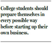 For students, startups come with risks