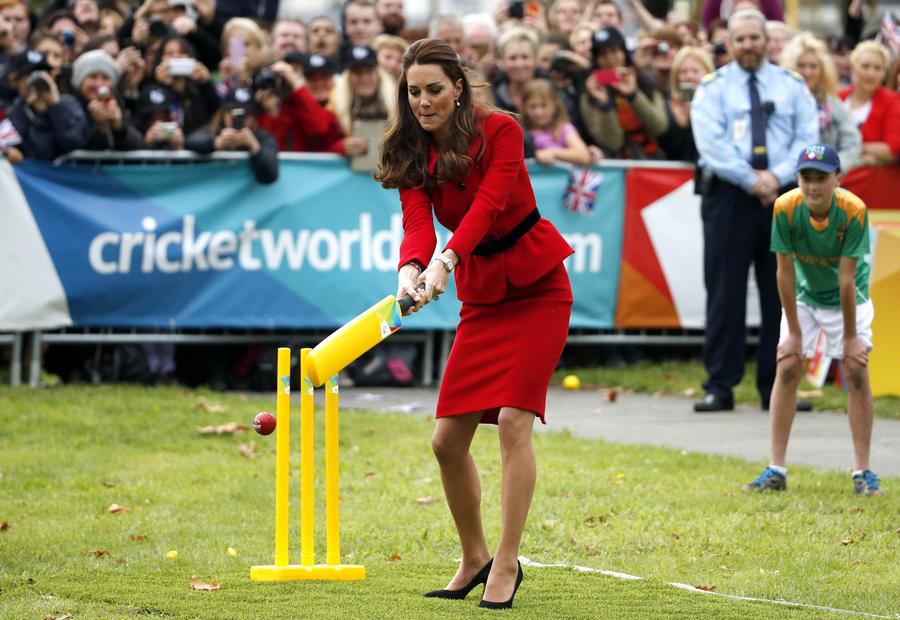 Prince William, Kate attend cricket promotional event