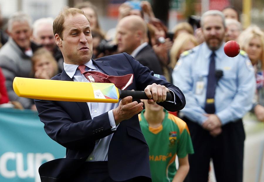 Prince William, Kate attend cricket promotional event
