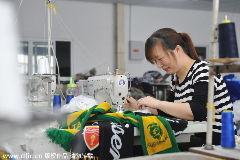 Clock ticks for China's World Cup workers
